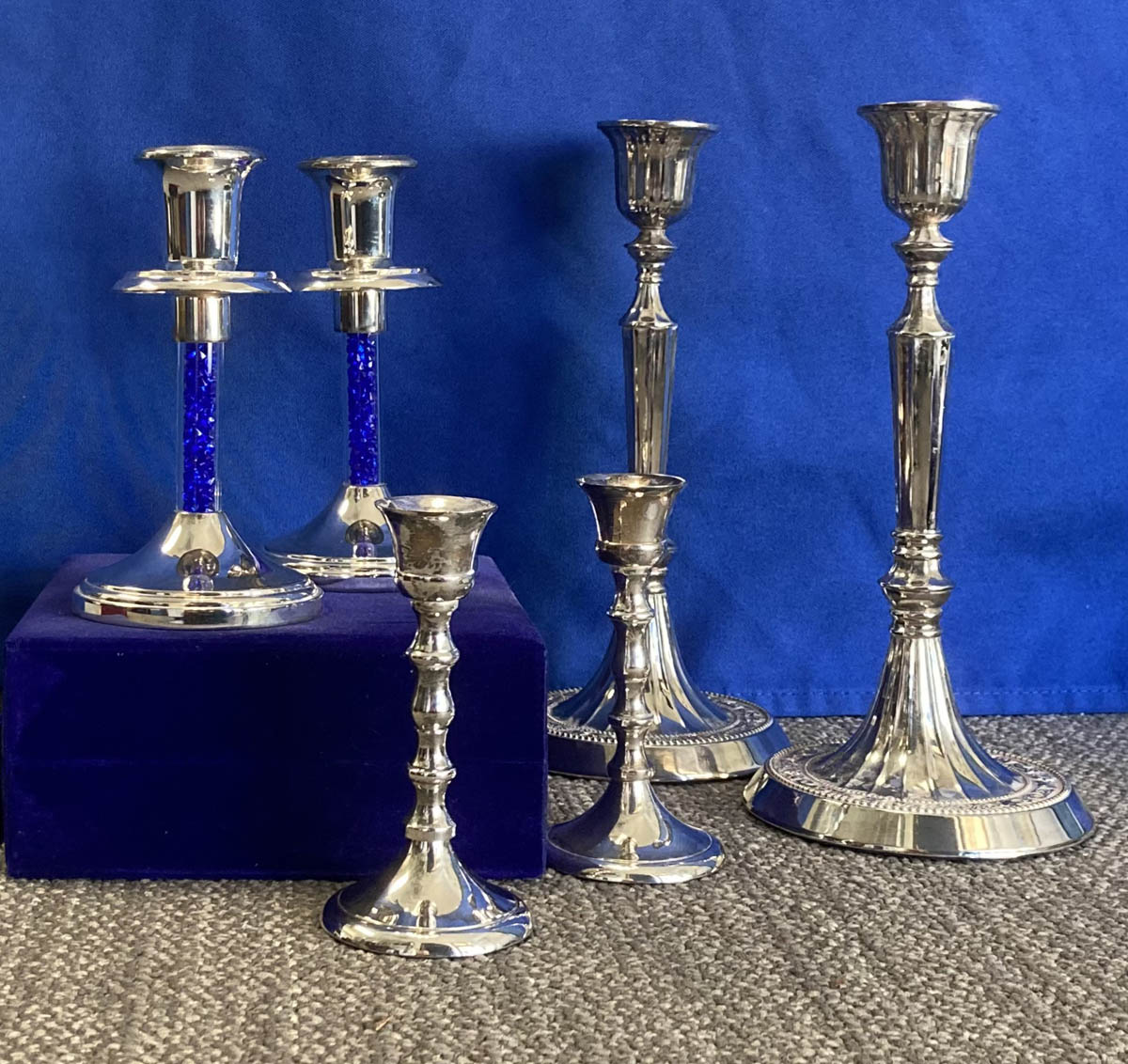 candlesticks silver small